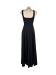 Birgit long black dress, very elegant when worn with a jeweled sandal